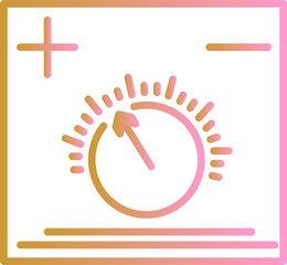 Temperature Knob Vector Icon
