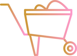 Wheelbarrow Vector Icon
