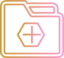 Obraz premium Create Folder Vector Icon