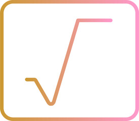 Square Root Vector Icon