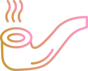 Cigar Pipe Vector Icon