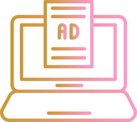 Internet Ads Vector Icon