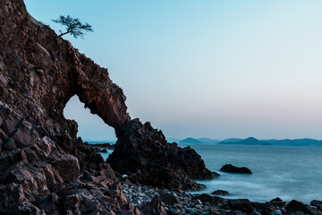 rocks and sea