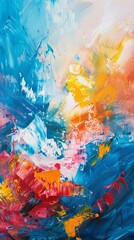 Vibrant Canvas of Abstract Color Explosions