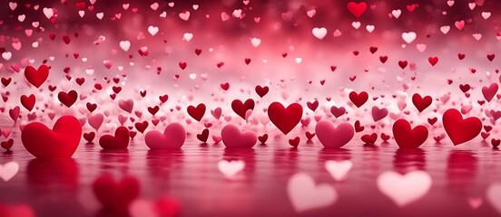 Obraz premium hearts background, valentine background with hearts. 