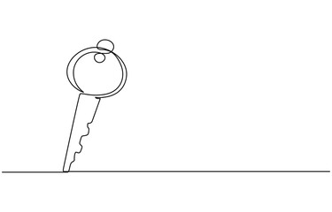 Key and keychain in the shape of a house isolated on white background. Key and label, Home key with house keychain on white background, 