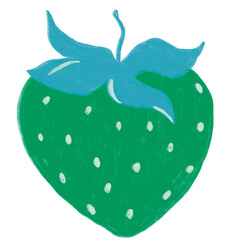 Green Blue Strawberry