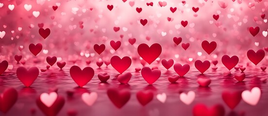Obraz premium hearts background, valentine background with hearts. 