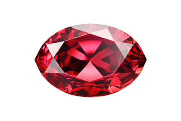 Fototapeta premium The Crimson Sparkle of Elegance on a Clear PNG or White Background.