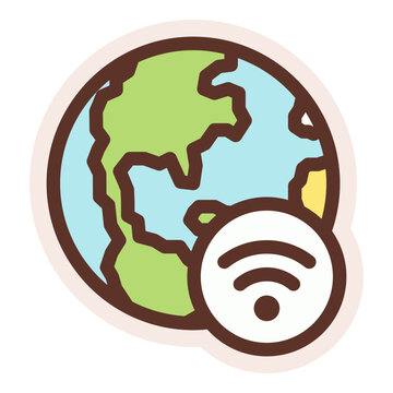 recommend clip art: global internet wifi sticker