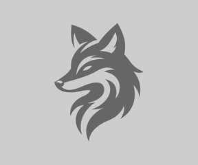 Animal fox modern simple creative logo design