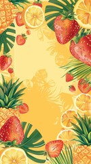 Tropical Summer Cocktail Invitation