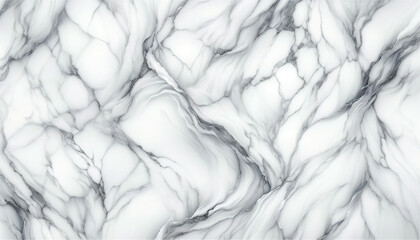 Obraz premium Smooth White Marble Wallpaper with Fine Gray Veining
