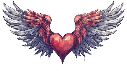 Obraz premium Angel Wings transparent background