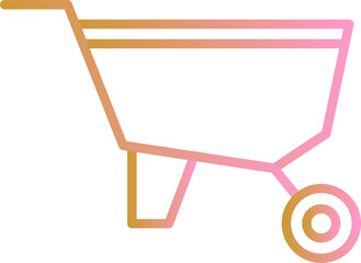 Wheelbarrow Vector Icon