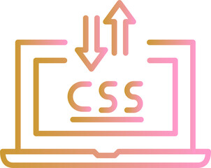 CSS Laptop Vector Icon