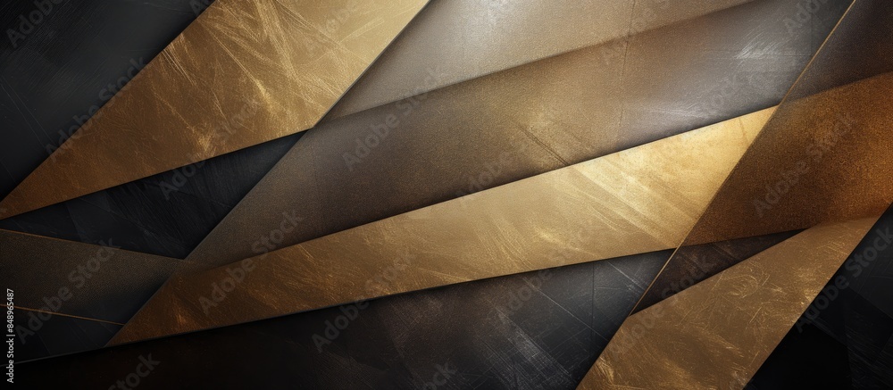 Poster abstract golden lines on a textured background with copy space image