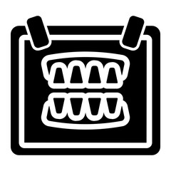 Fototapeta premium orthopantomogram icon