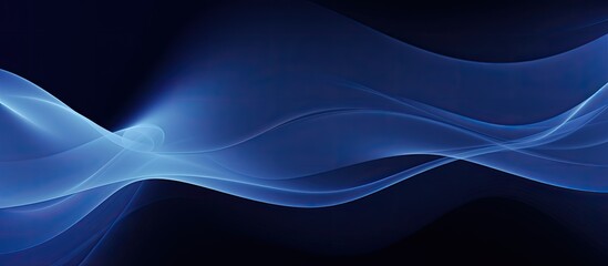 Wallpaper with an abstract blue hue providing copy space image