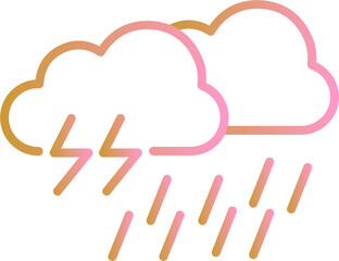 Rain Vector Icon