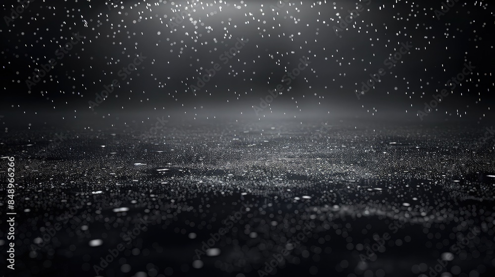 Aufkleber a black abstract background with a subtle gradient into deep charcoal, featuring silver particles th