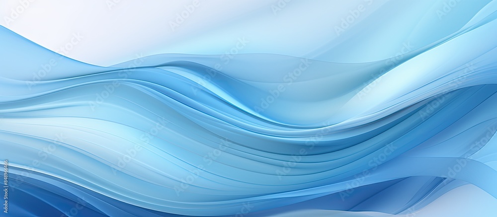 Poster abstract blue wave background texture suitable for printing painting design and fashion with copy sp