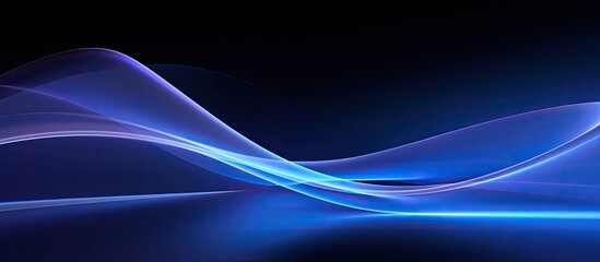 Naklejka premium Wallpaper with an abstract blue hue providing copy space image