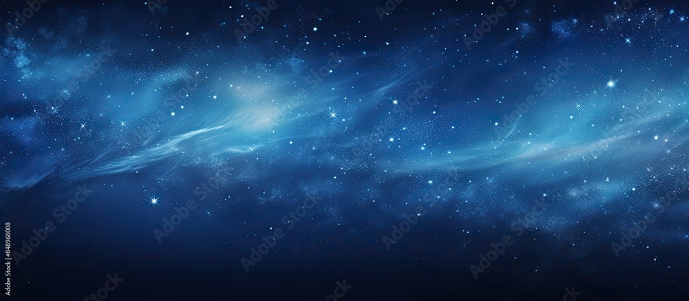 Wall mural copy space image featuring the milky way stars in the background