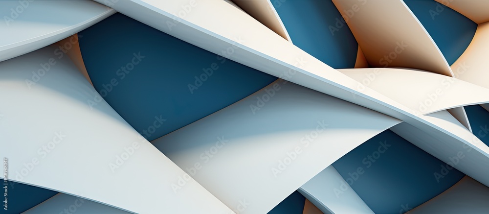 Poster modern architectural shapes suitable as a background or wallpaper featuring abstract designs with co