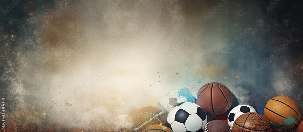 Poster background with copy space image for sports theme