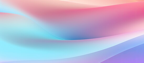 Abstract pastel holographic gradient banner background with soft noise effect for a nostalgic and vintage vibe ideal for a copy space image