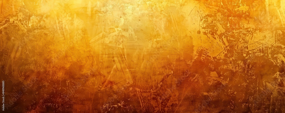Poster a yellow background with a lot of texture and a few dots. the background is a warm, inviting color t