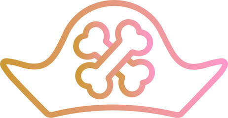 Pirate Hat II Vector Icon