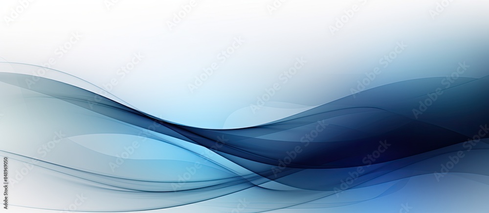 Aufkleber abstract blue white and black gradient background with a blurred effect featuring copy space image