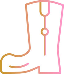 Cowboy Boot Vector Icon