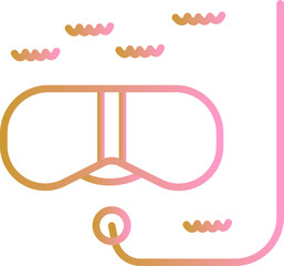 Snorkeling Vector Icon