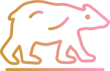 Polar Bear Vector Icon