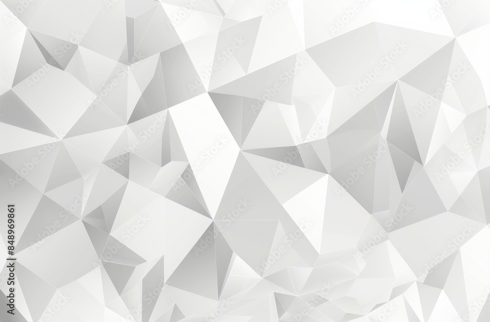 Poster a white background with a lot of triangles. the triangles are all different sizes and angles. the im