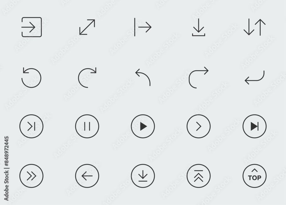Poster arrow icon set for web and app. easy editable vector design.