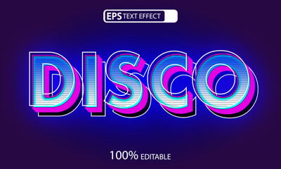 Disco text effect