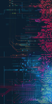 Programming code abstract technology background of software developer and computer script	