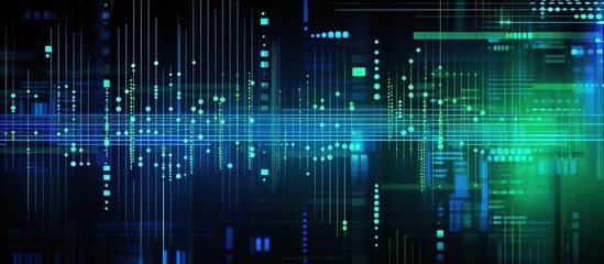 Abstract Digital Network Visualization