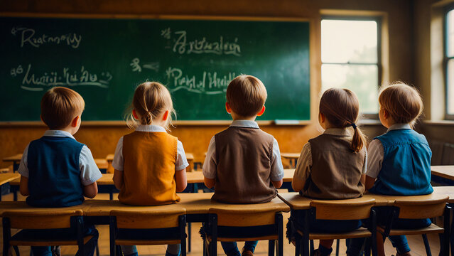 teacher and students in classroom
