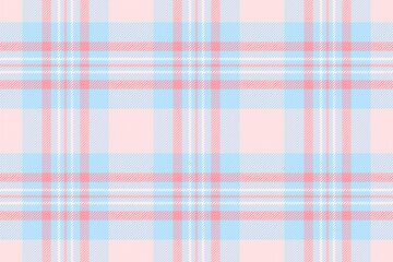 Hippie tartan pattern texture, colourful textile seamless vector. Mosaic plaid fabric check background in misty rose and light colors.