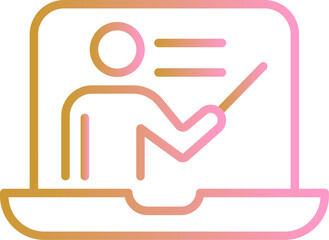 Online Lesson Vector Icon