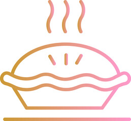 Obraz premium Pie Vector Icon