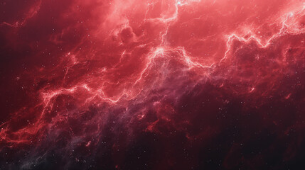 A red and purple space with many stars and a bright red cloud