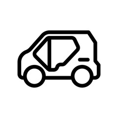 Mini Electric Car Icon