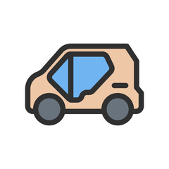 Mini Electric Car Icon