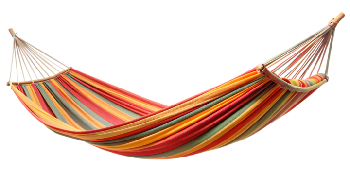 A Colorful Striped Hammock